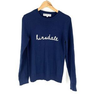 Ellsworth + Ivey Sweater Size Small Womens Navy Hinsdale Classic Crewneck Knit